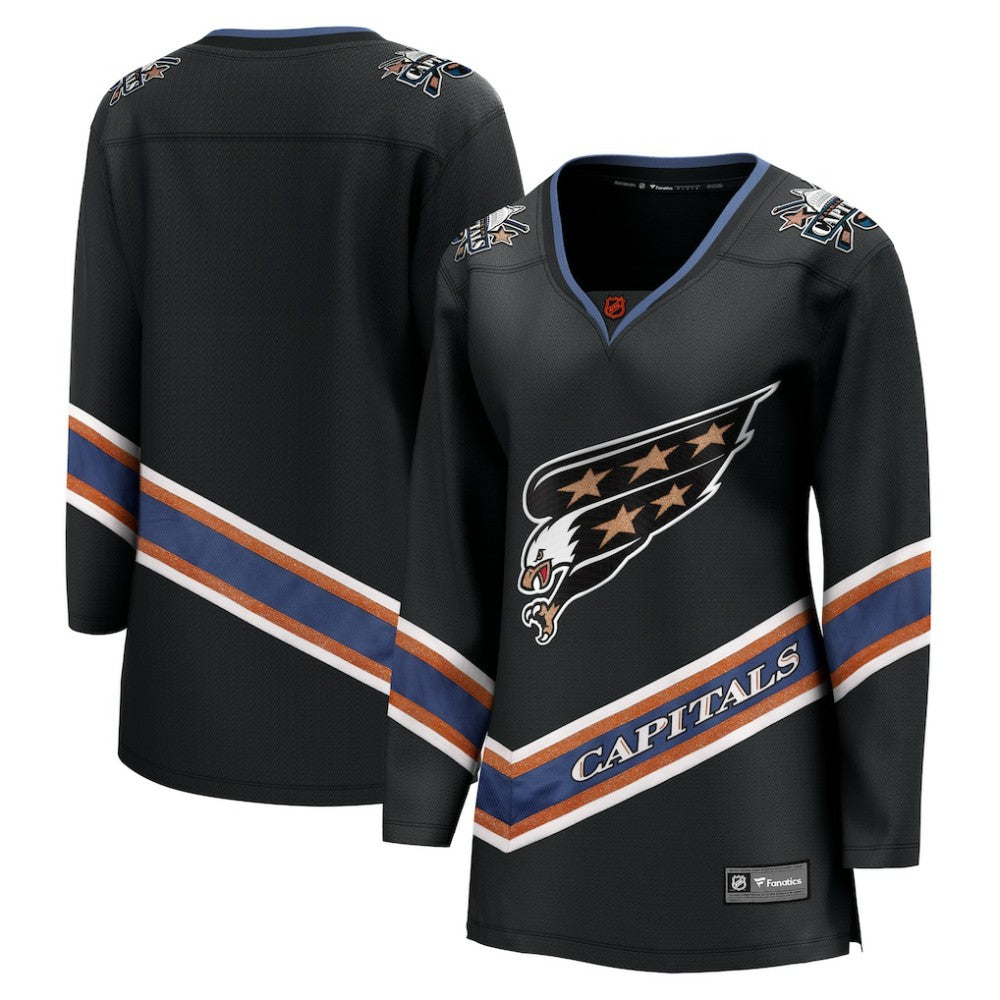 NHL Black Washington Capitals Fanatics Women's Special Edition 2.0 Breakaway Blank Jersey