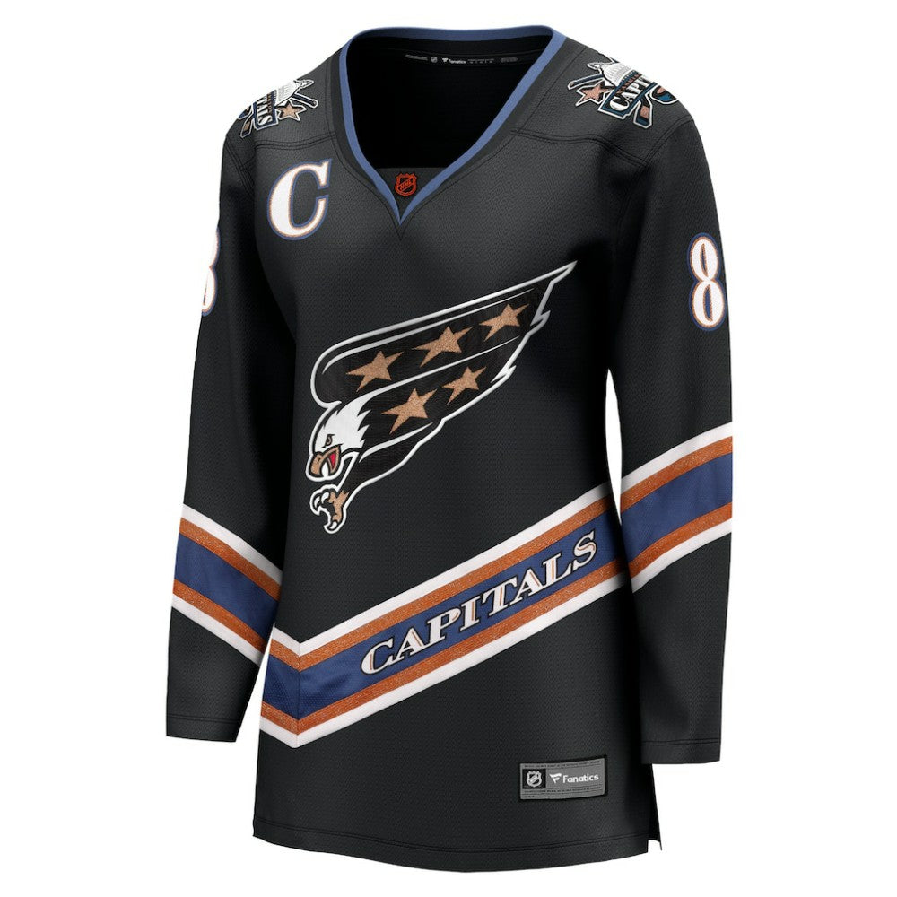 NHL Black Alexander Ovechkin Washington Capitals Fanatics Women's Special Edition 2.0 Breakaway Player Jersey