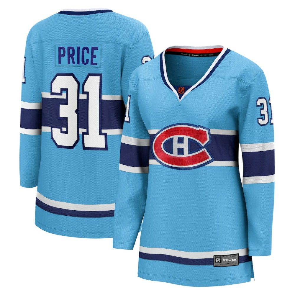 NHL Light Blue Carey Price Montreal Canadiens Fanatics Women's Special Edition 2.0 Breakaway Player Jersey