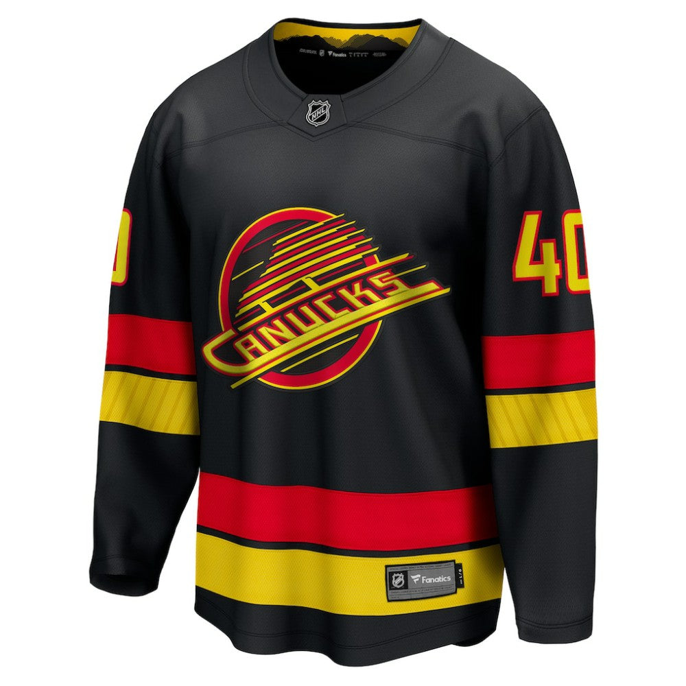 NHL Black Elias Pettersson Vancouver Canucks Fanatics Breakaway Jersey