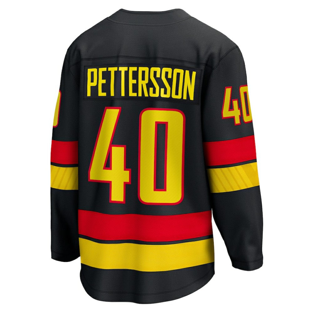 NHL Black Elias Pettersson Vancouver Canucks Fanatics Breakaway Jersey