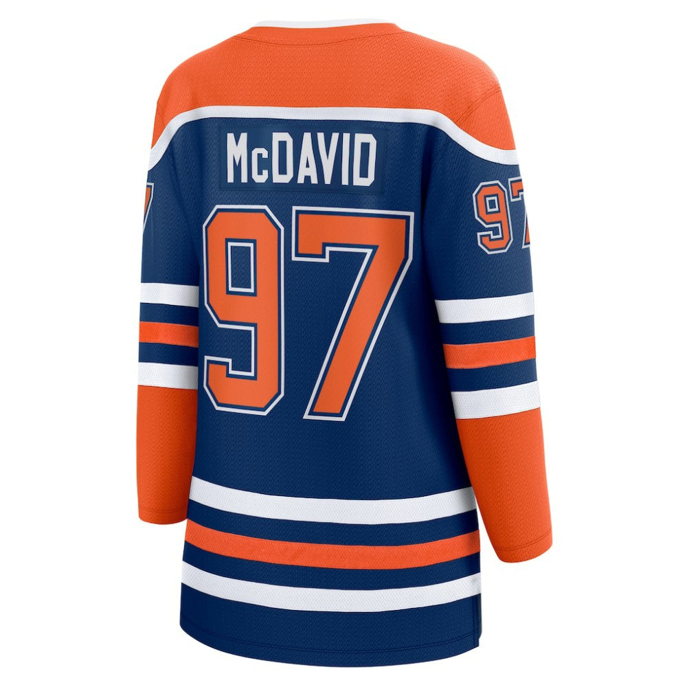 NHL Royal Connor McDavid Edmonton Oilers Fanatics Women's Home Breakaway Jersey