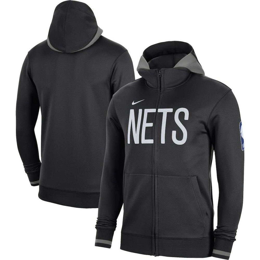 NBA Brooklyn Nets Authentic Showtime Performance Full-Zip Hoodie