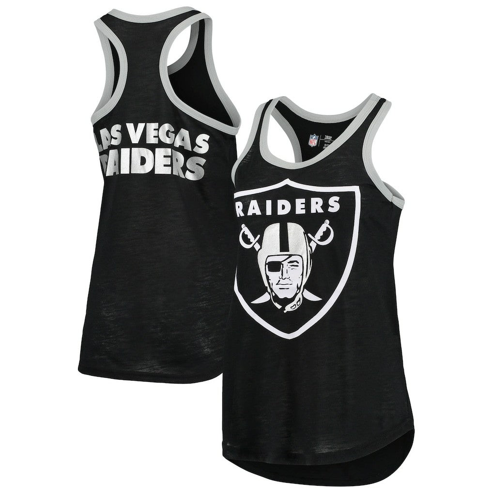 G-III 4Her by Carl Banks Women's Tater Burnout Tank Top - Las Vegas Raiders