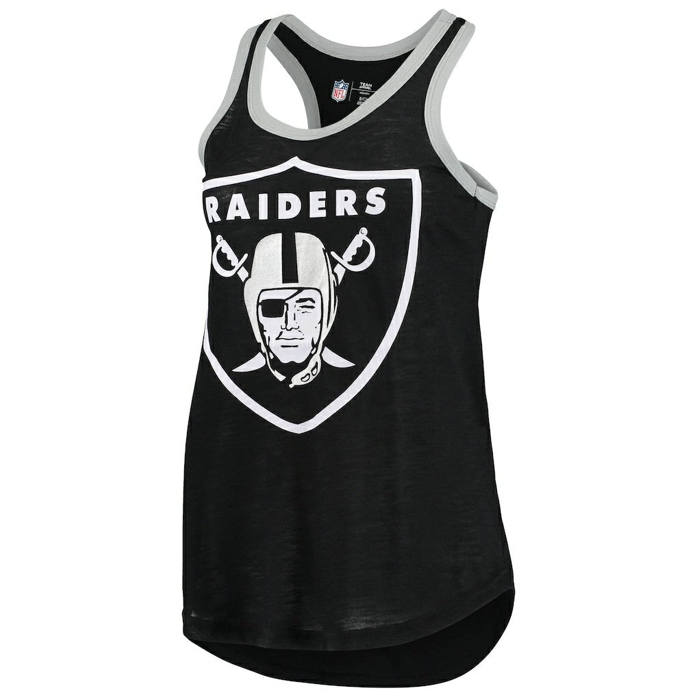 G-III 4Her by Carl Banks Women's Tater Burnout Tank Top - Las Vegas Raiders