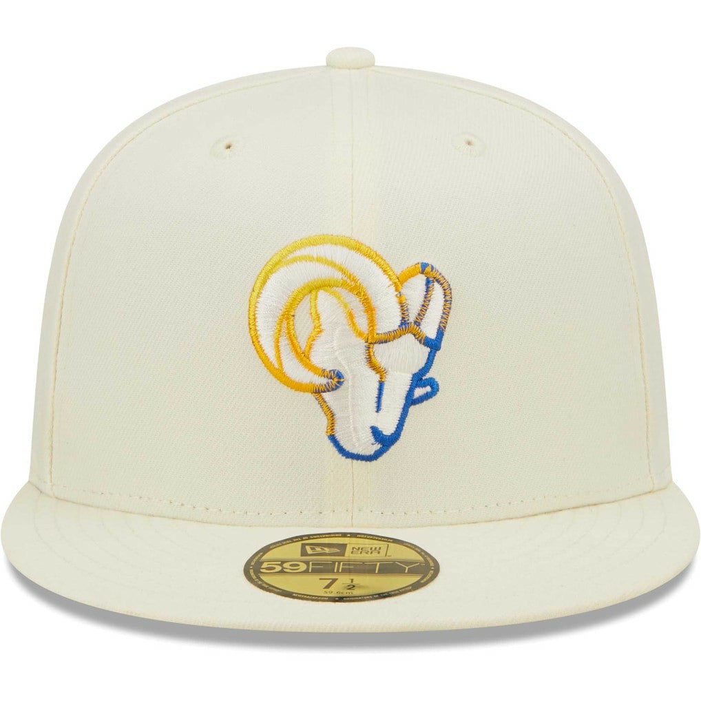 Chrome Color Dim 59FIFTY Fitted Hat - Los Angeles Rams