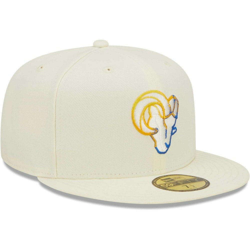Chrome Color Dim 59FIFTY Fitted Hat - Los Angeles Rams