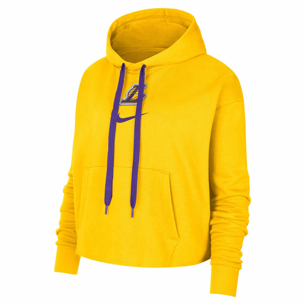NBA Los Angeles Lakers Women's Courtside Cropped Pullover Hoodie