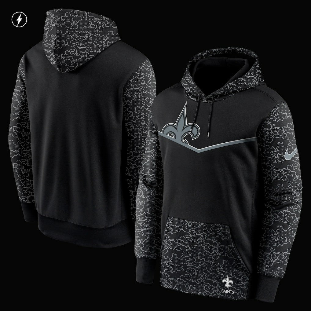 RFLCTV Chevron Pullover Hoodie - New Orleans Saints
