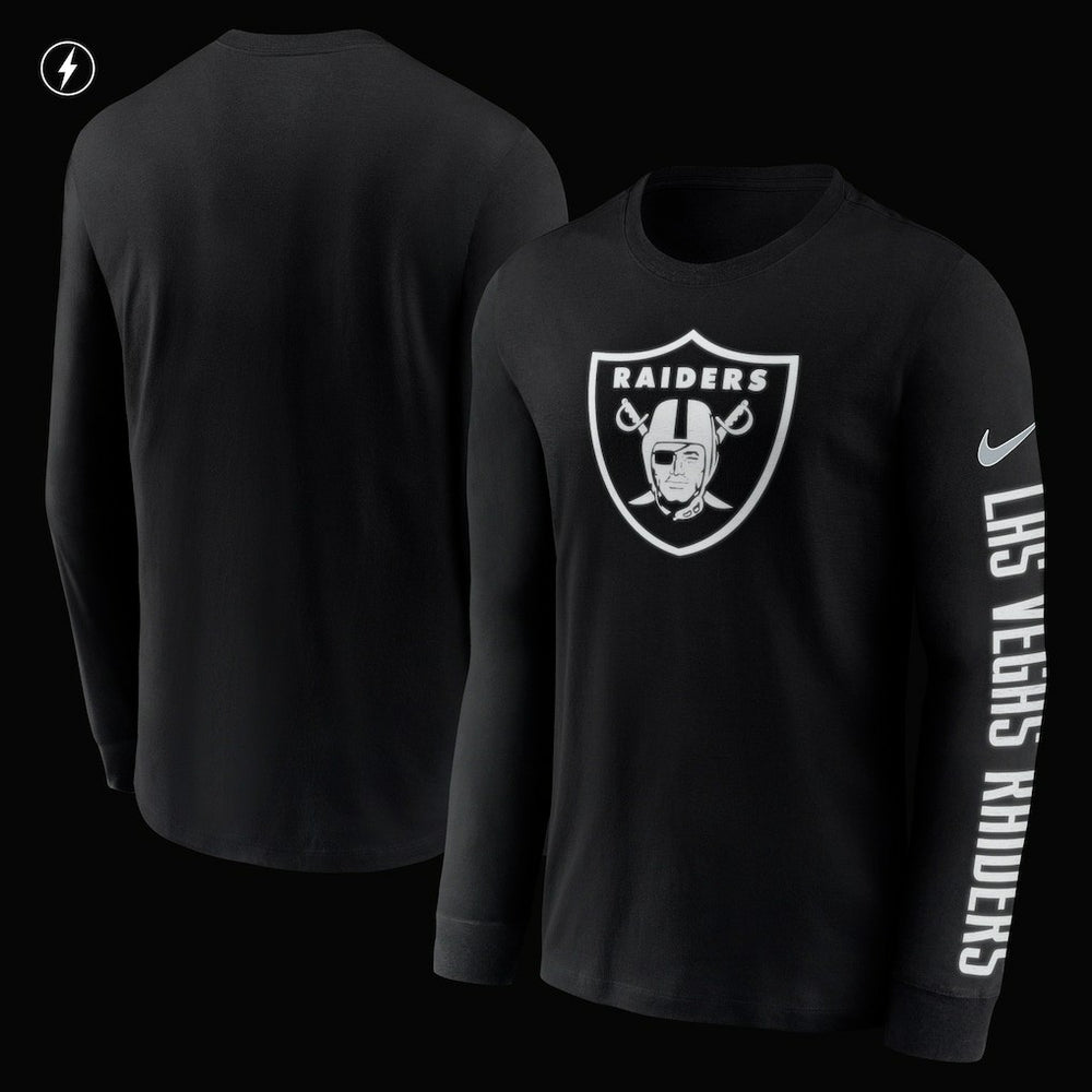 RFLCTV Name and Logo T-Shirt - Las Vegas Raiders