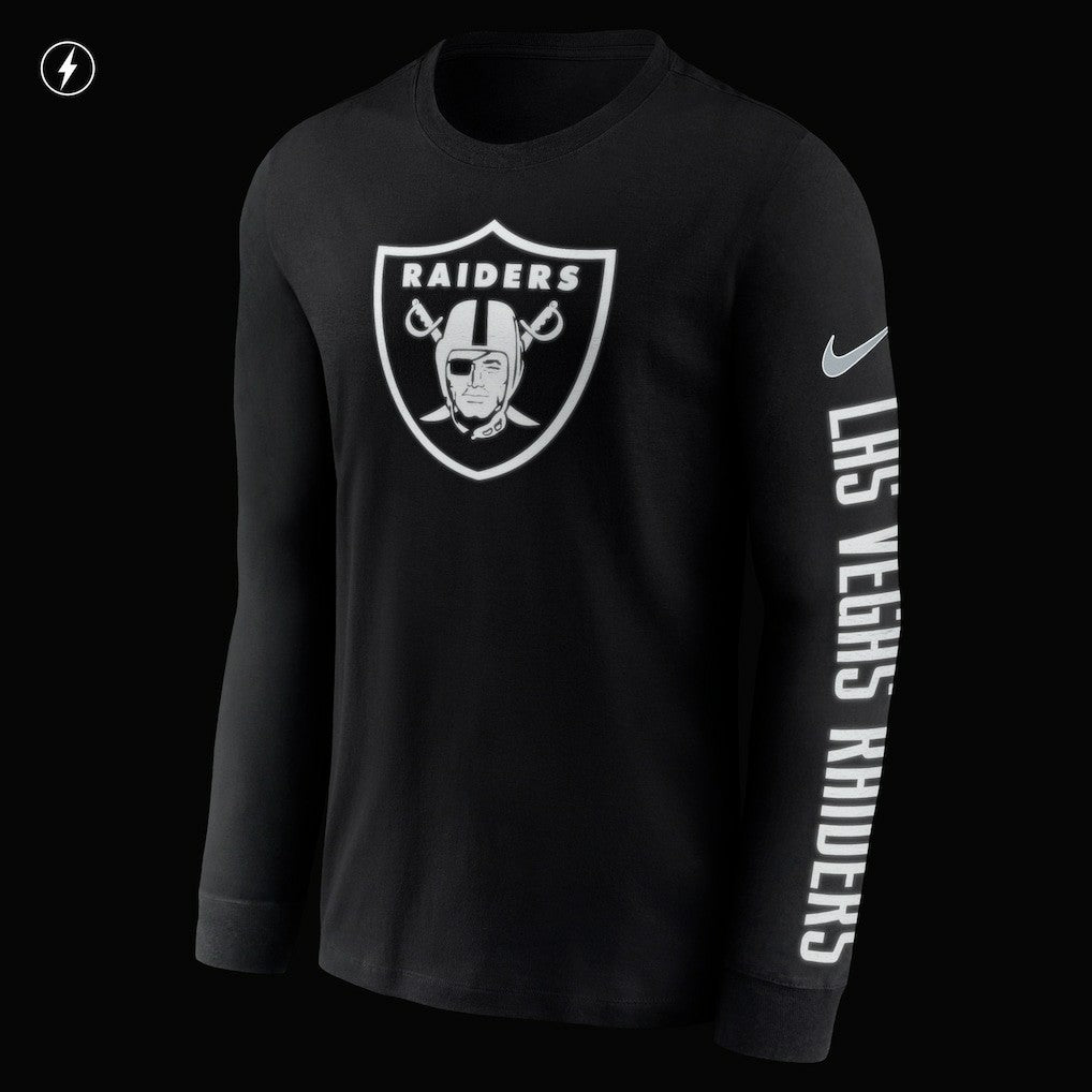 RFLCTV Name and Logo T-Shirt - Las Vegas Raiders