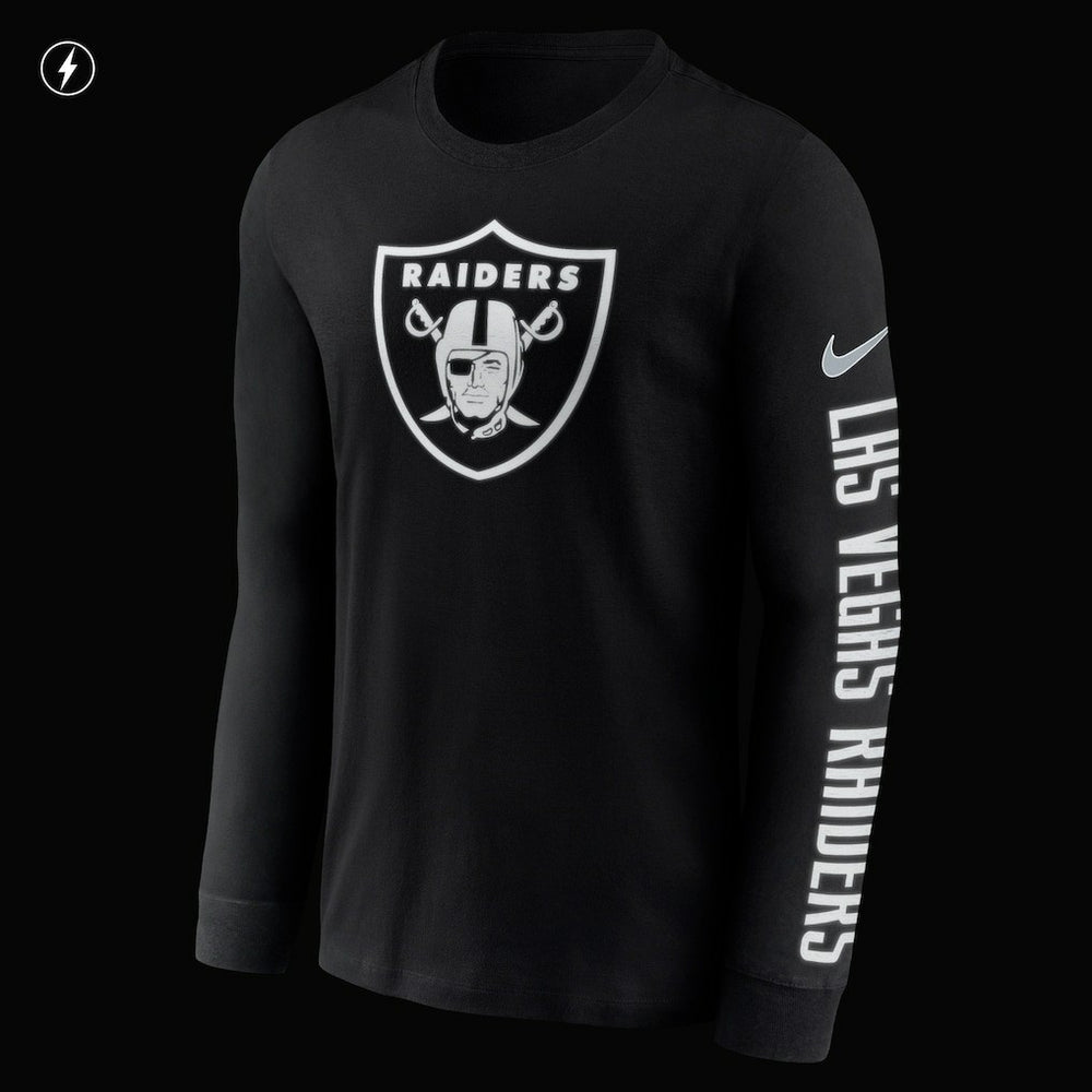 RFLCTV Name and Logo T-Shirt - Las Vegas Raiders