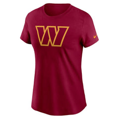 Women's Logo Cotton Essential T-Shirt - Washington Commanders