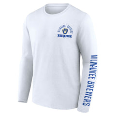 MLB Milwaukee Brewers Fanatics Pressbox Long Sleeve T-Shirt