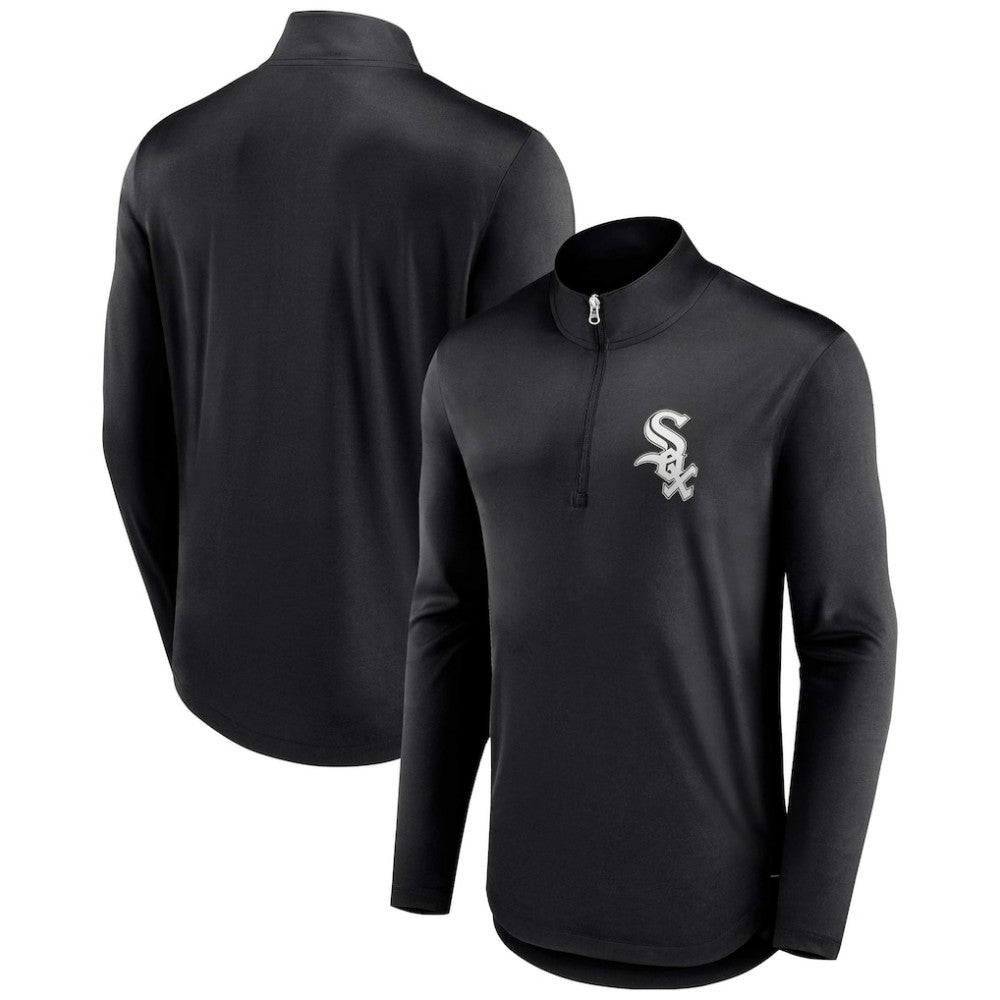 MLB Chicago White Sox Fanatics Tough Minded Lightweight Quarter-Zip Pullover