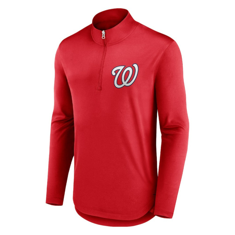 MLB Washington Nationals Fanatics Tough Minded Lightweight Quarter-Zip Pullover