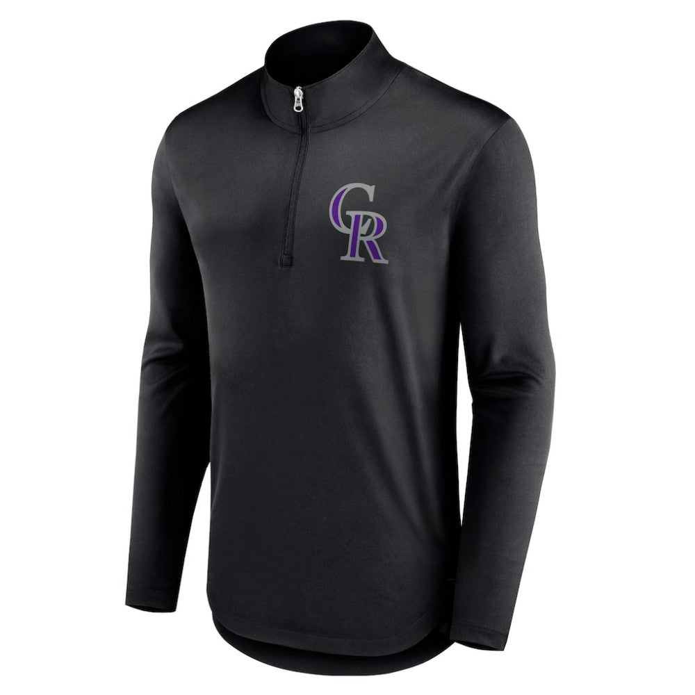 MLB Colorado Rockies Fanatics Tough Minded Lightweight Quarter-Zip Pullover