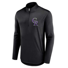 MLB Colorado Rockies Fanatics Tough Minded Lightweight Quarter-Zip Pullover