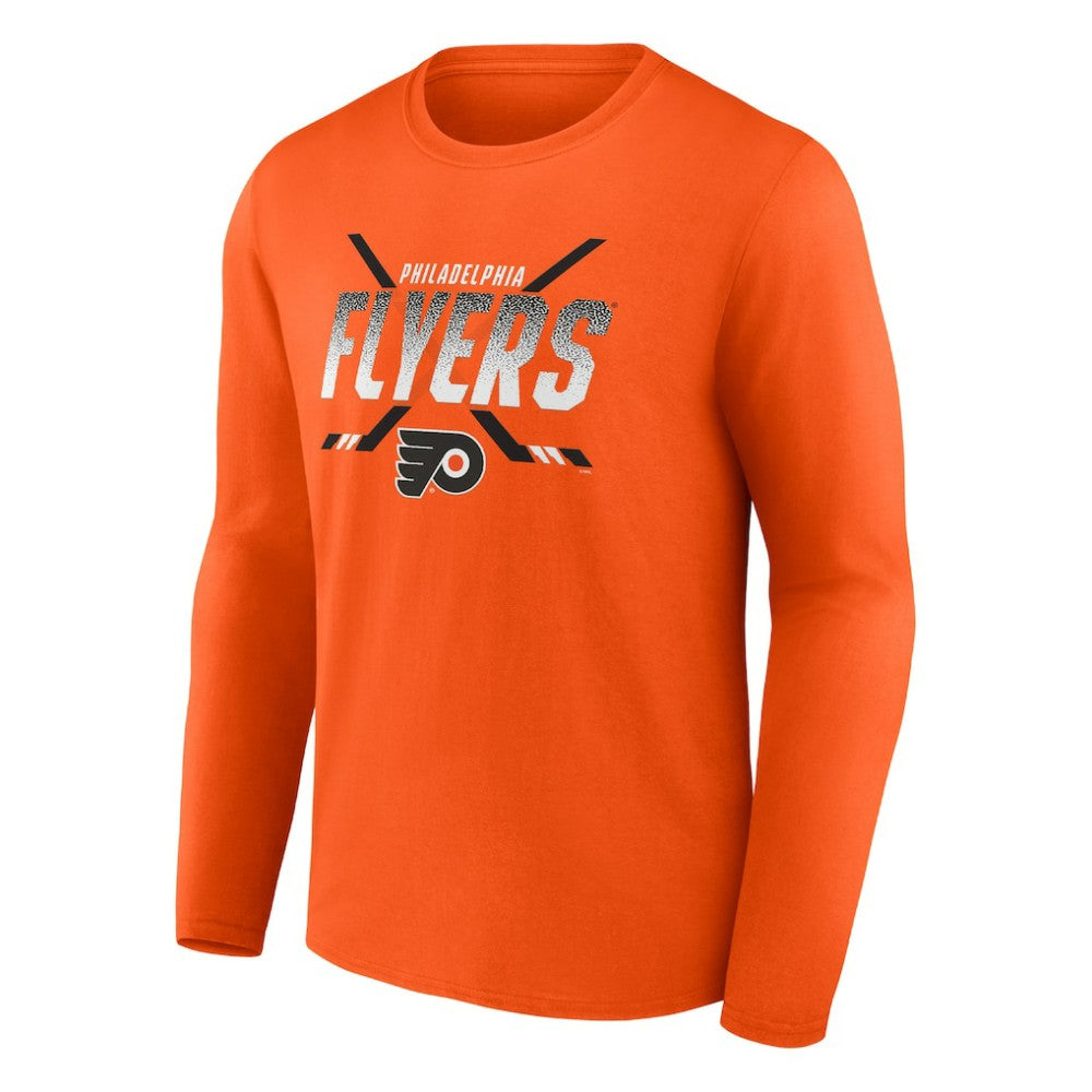 NHL Orange Philadelphia Flyers Fanatics Covert Long Sleeve T-Shirt