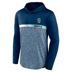 NHL Deep Sea Blue Seattle Kraken Fanatics Podium Defender Pullover Hoodie