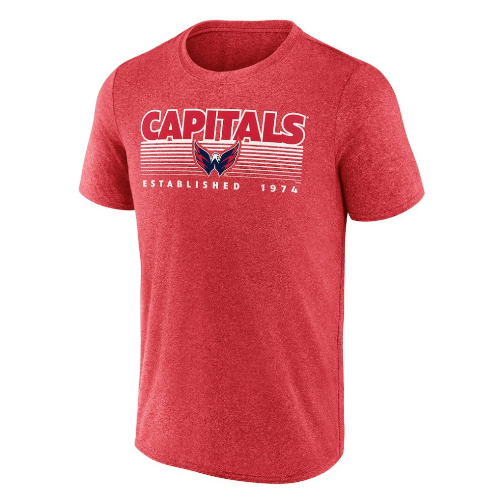 NHL Heathered Red Washington Capitals Fanatics Prodigy Performance T-Shirt