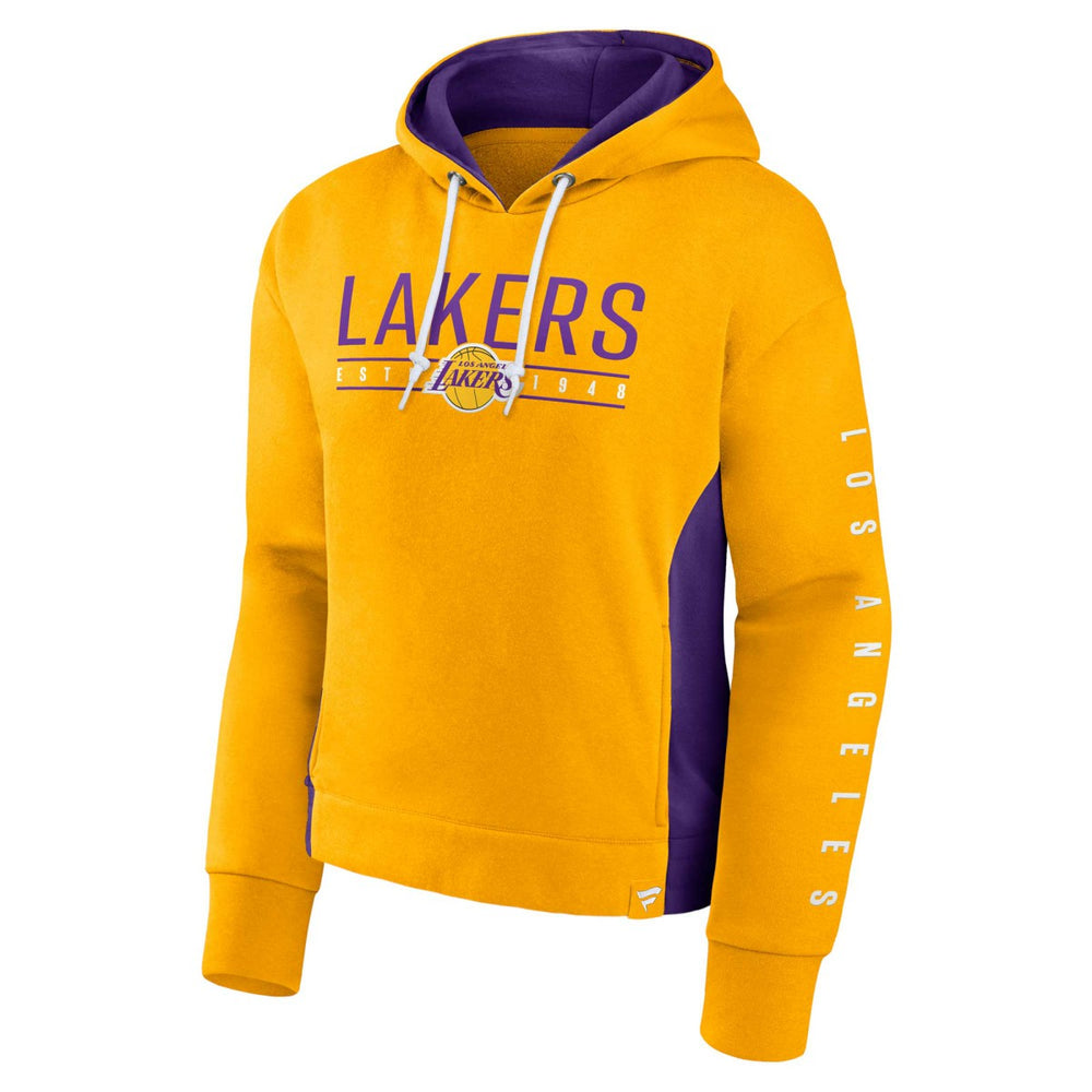 NBA Los Angeles Lakers Women's Iconic Halftime Colorblock Pullover Hoodie