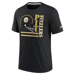 Wordmark Logo Tri-Blend T-Shirt - Pittsburgh Steelers