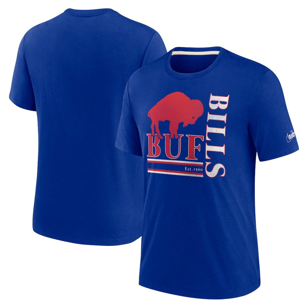 Wordmark Logo Tri-Blend T-Shirt - Buffalo Bills