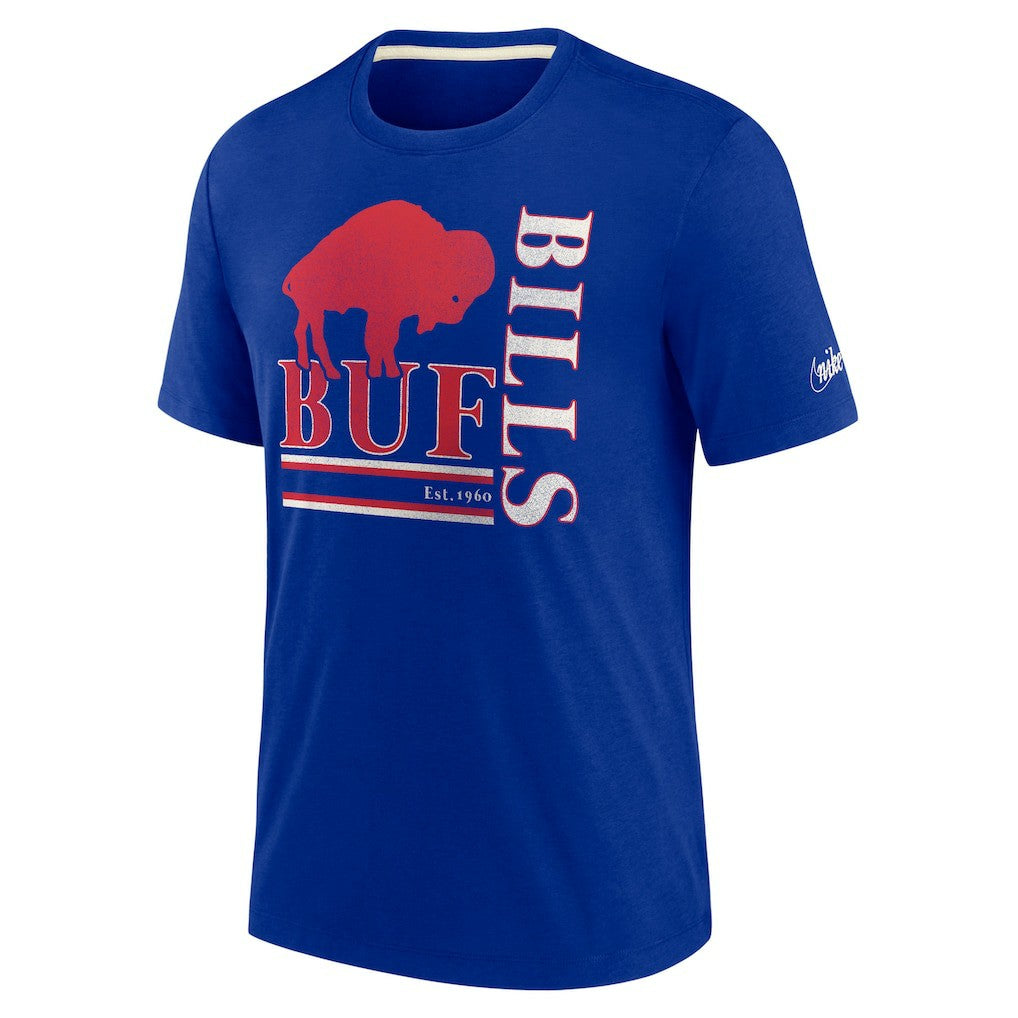 Wordmark Logo Tri-Blend T-Shirt - Buffalo Bills