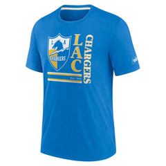 Wordmark Logo Tri-Blend T-Shirt - Los Angeles Chargers