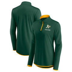 MLB Athletics Fanatics Women's Worth The Drive Quarter-Zip Jacket