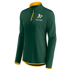 MLB Athletics Fanatics Women's Worth The Drive Quarter-Zip Jacket