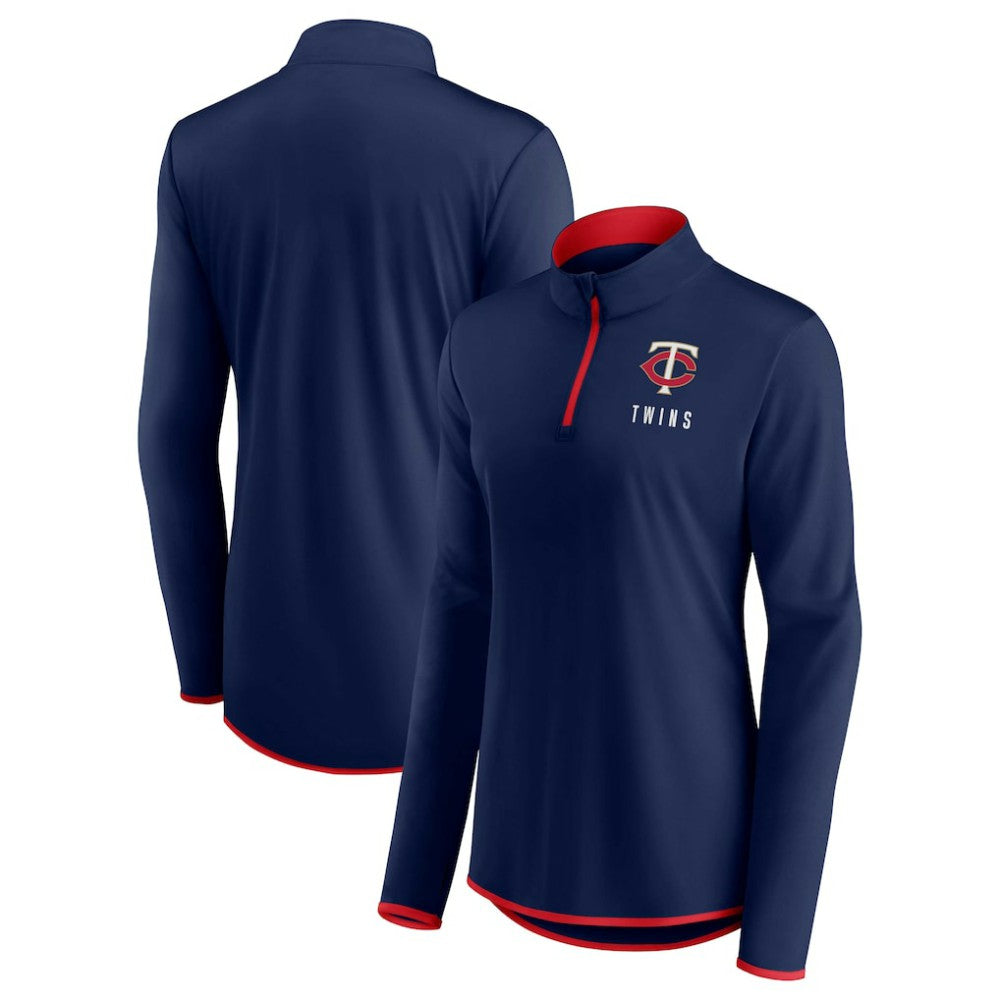 MLB Minnesota Twins Fanatics Women's Worth The Drive Quarter-Zip Jacket