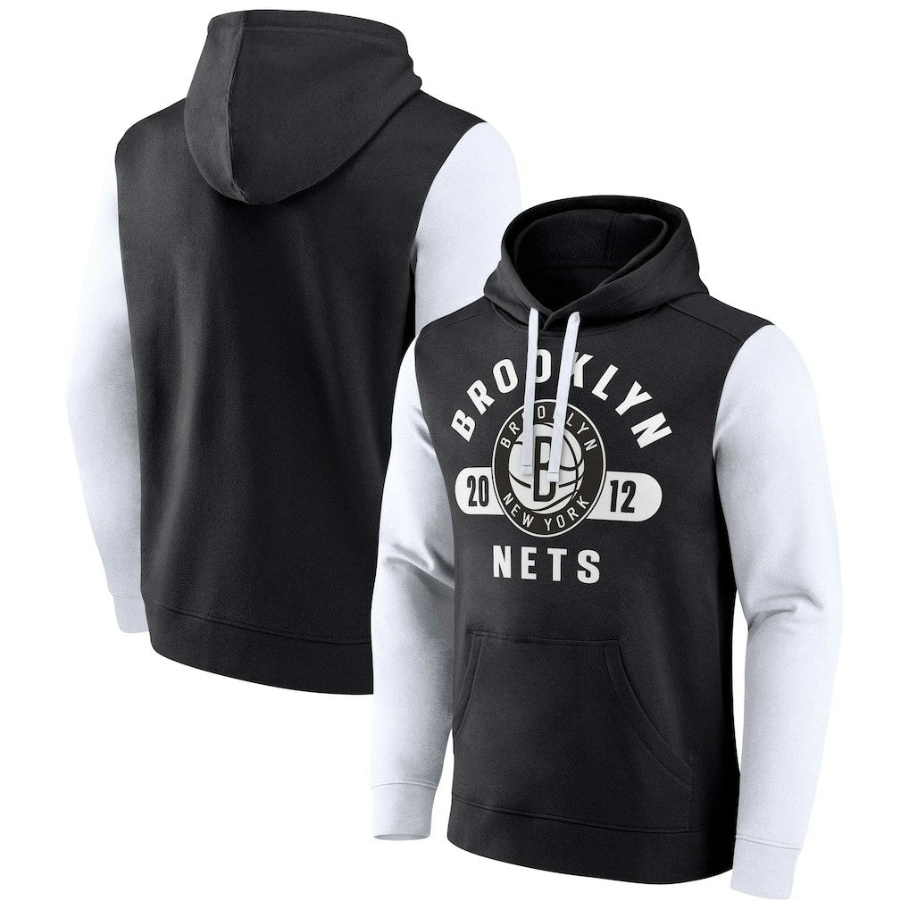 NBA Brooklyn Nets Attack Colorblock Pullover Hoodie