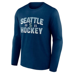 NHL Deep Sea Blue Seattle Kraken Fanatics Skate Or Die Long Sleeve T-Shirt