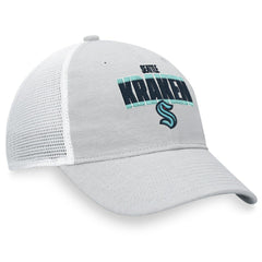 NHL Heather Gray/White Seattle Kraken Fanatics Team Trucker Snapback Hat