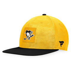 NHL Gold/Black Pittsburgh Penguins Fanatics Authentic Pro Alternate Logo Snapback Hat