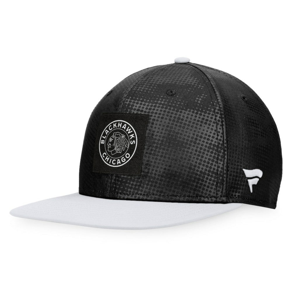 NHL Black/White Chicago Blackhawks Fanatics Authentic Pro Alternate Logo Snapback Hat