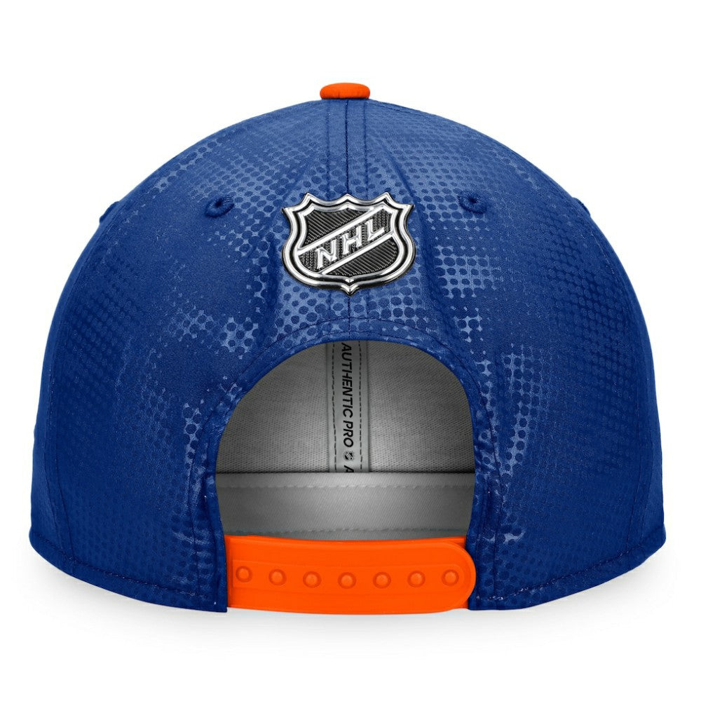 NHL Royal/Orange New York Islanders Fanatics Authentic Pro Alternate Logo Snapback Hat