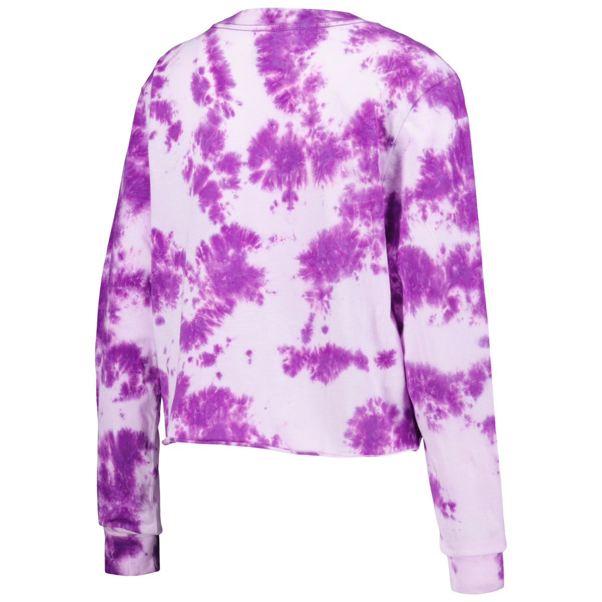NBA Los Angeles Lakers Women's Tie Dye Cropped Long Sleeve T-Shirt