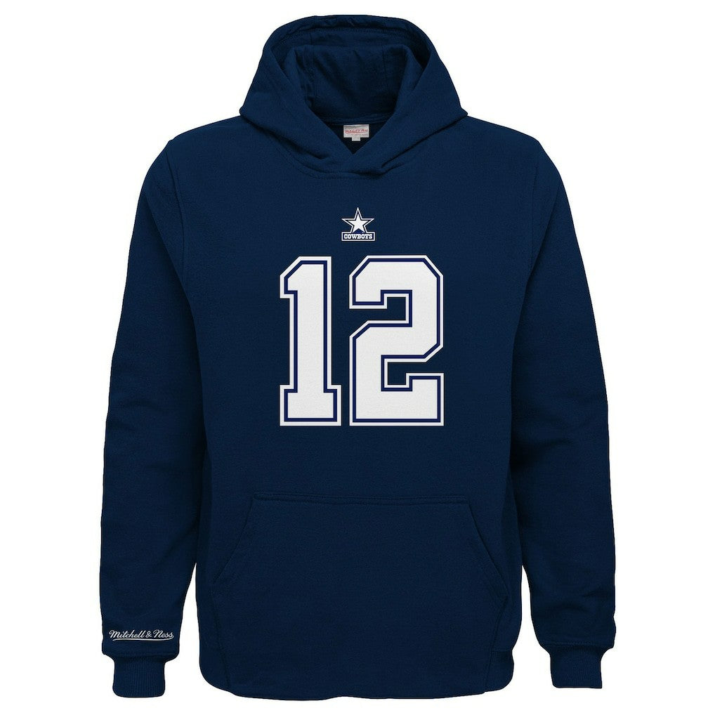 Youth Retired Player Name & Number Pullover Hoodie - Dallas Cowboys