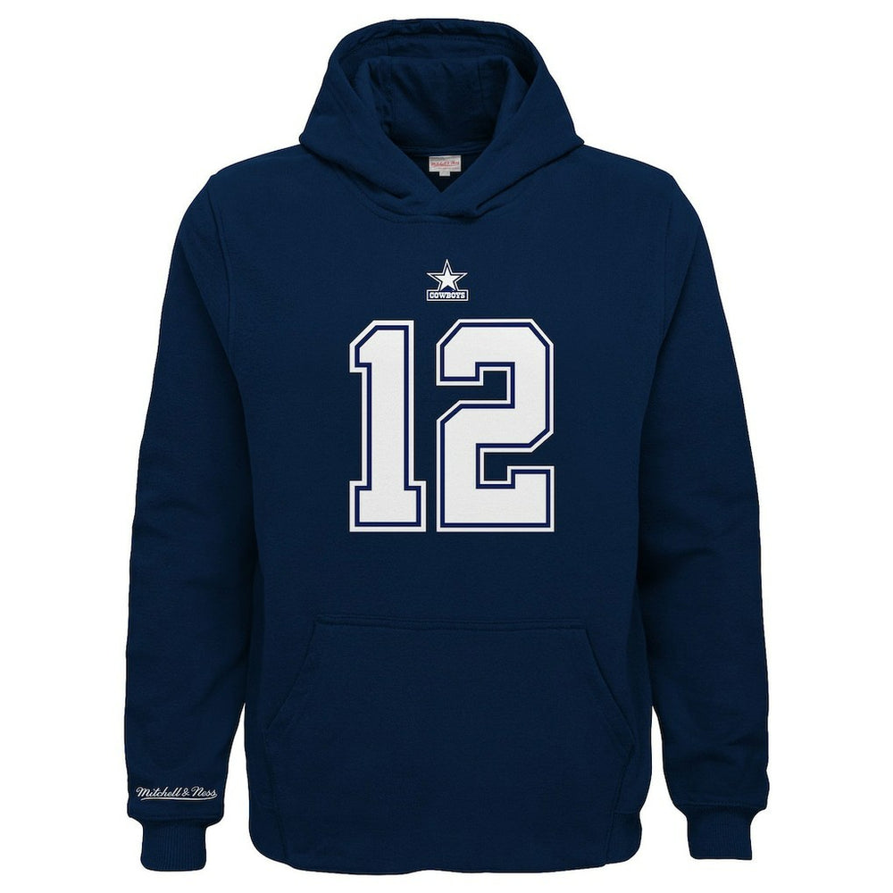 Youth Retired Player Name & Number Pullover Hoodie - Dallas Cowboys