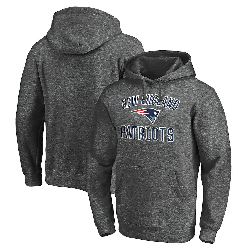 Victory Arch Team Fitted Pullover Hoodie - New England Patriots