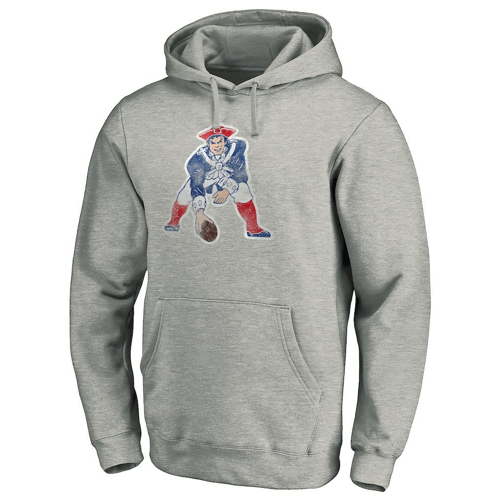 Throwback Logo Pullover Hoodie - New England Patriots