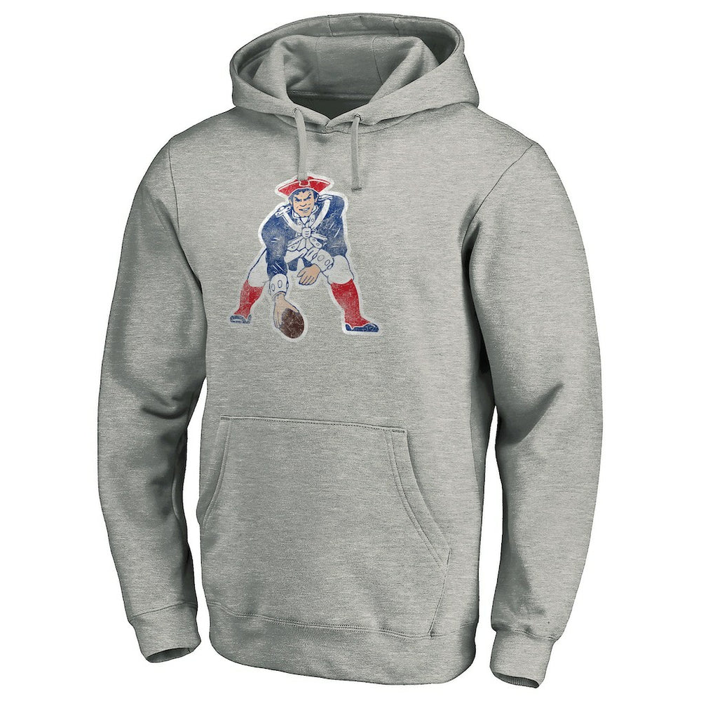 Throwback Logo Pullover Hoodie - New England Patriots