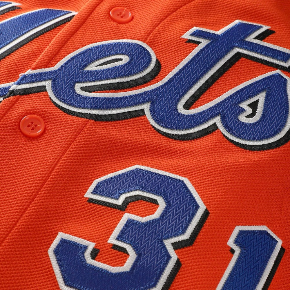 MLB Mike Piazza New York Mets Mitchell & Ness Cooperstown Collection Mesh Batting Practice Button-Up Jersey