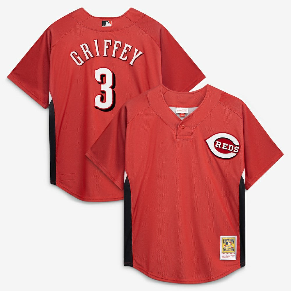MLB Ken Griffey Jr. Cincinnati Reds Mitchell & Ness Authentic Batting Practice Jersey