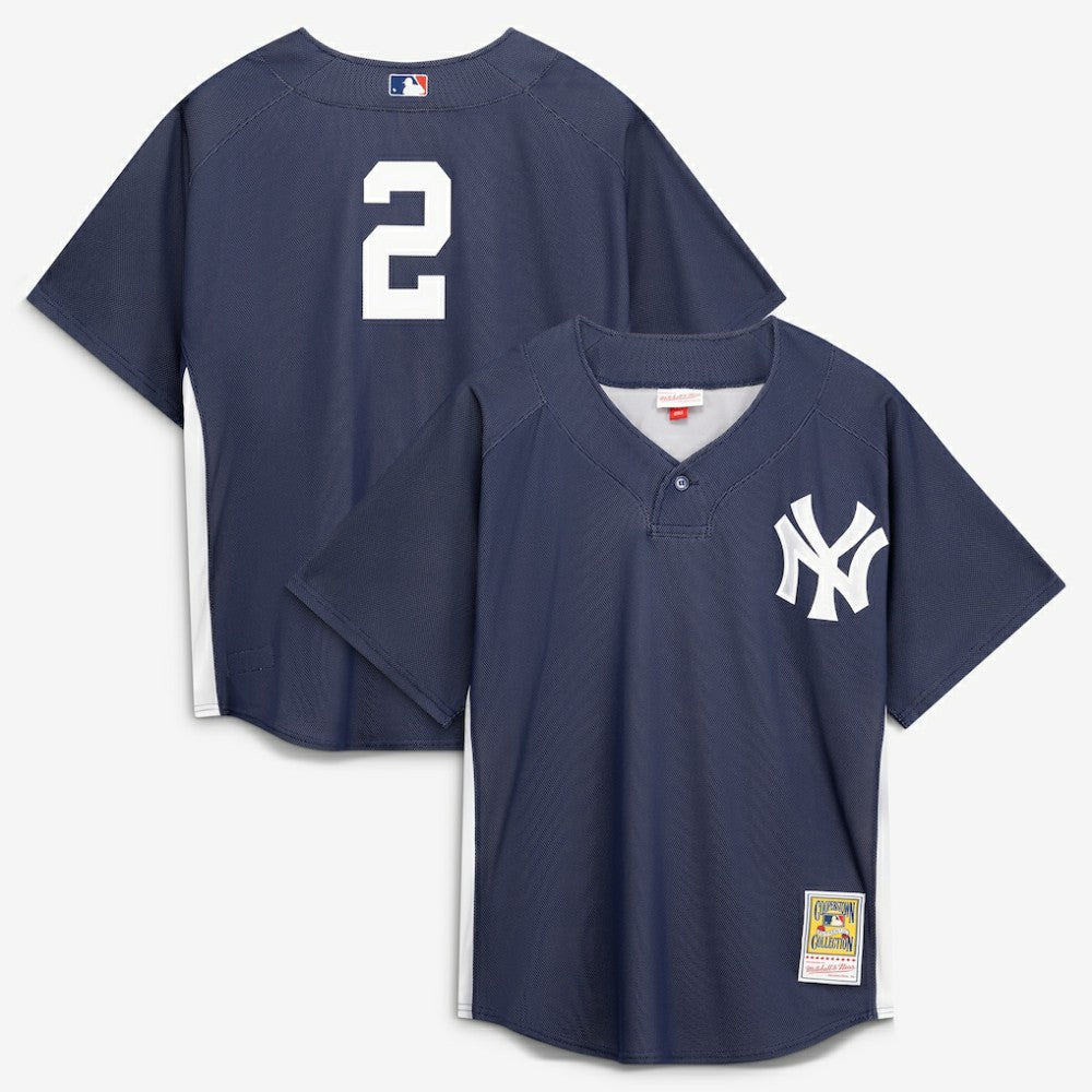 MLB Derek Jeter New York Yankees Mitchell & Ness Authentic Batting Practice Jersey