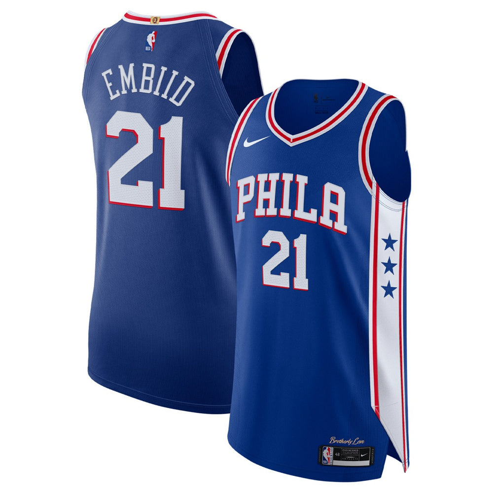 NBA Joel Embiid Philadelphia 76ers Authentic Jersey
