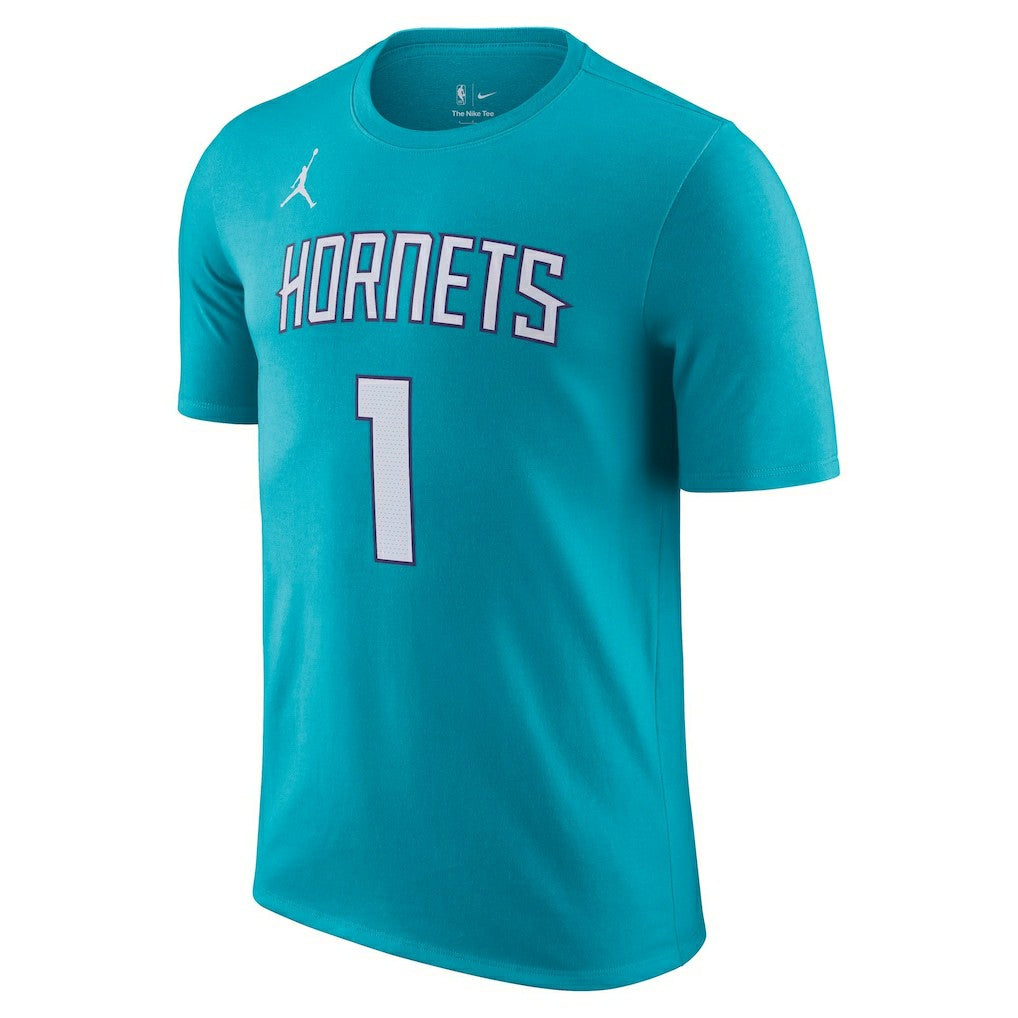 NBA LaMelo Ball Charlotte Hornets Icon 2022/23 Name & Number T-Shirt